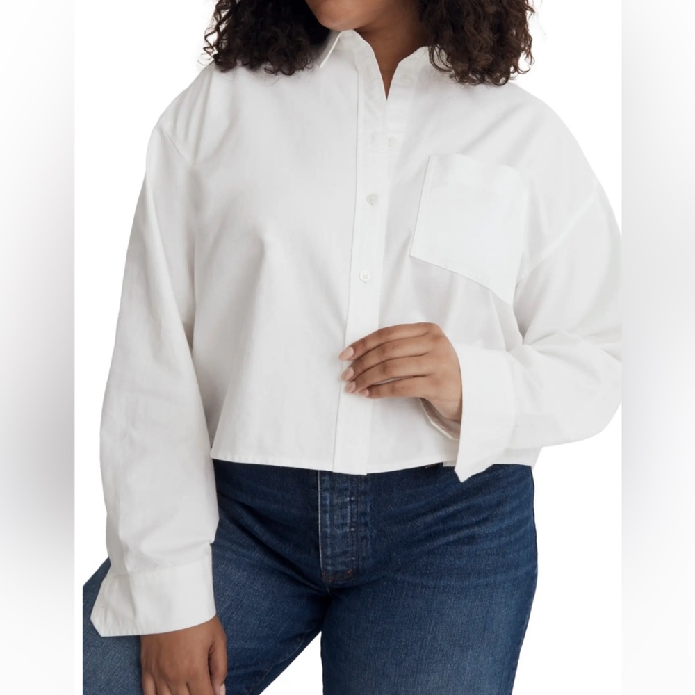 The Signature Oxford Crop Shirt